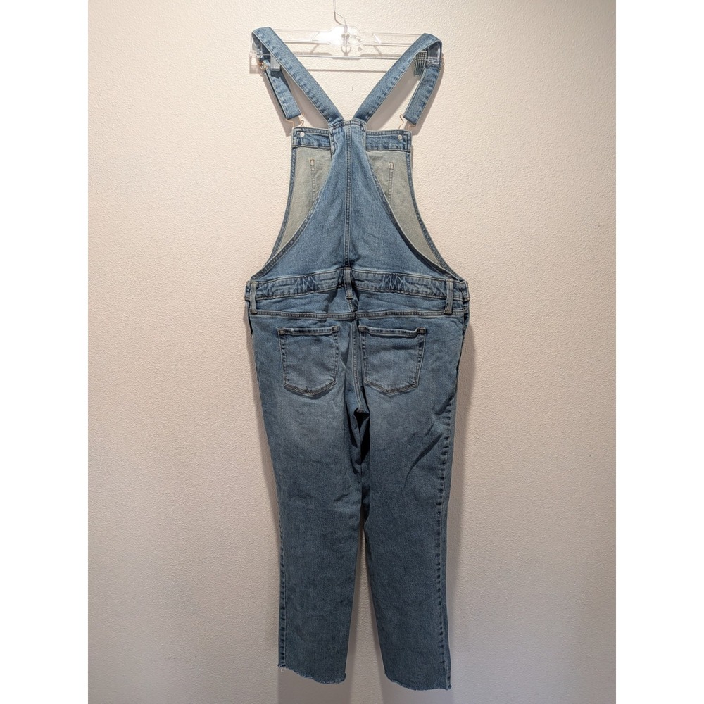 Isabel Maternity Denim Overalls Size 8 Raw Pant Hem Pant Leg ~29" - Picture 3 of 4
